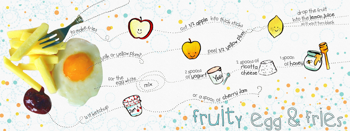 (fruity) Egg & Fries by Gianna Grassi