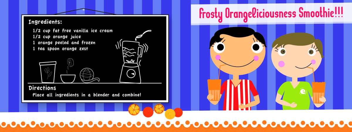 Frosty Orangeliciousness Smoothie by Angelica Guarin