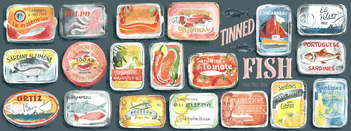 (Love) TINNED FISH packaging by Ohn Mar Win