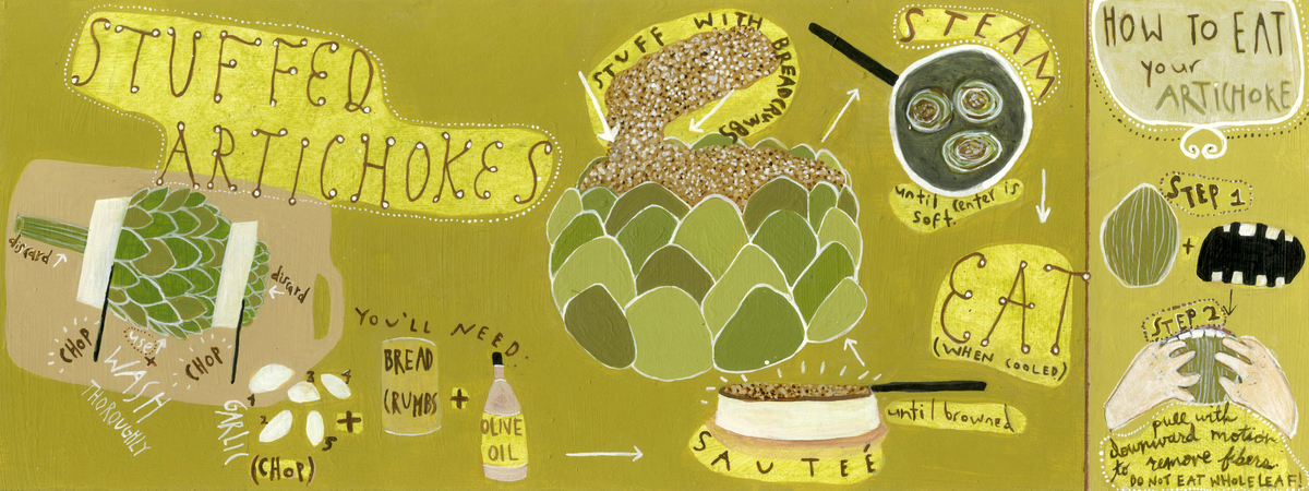 Stuffed Artichokes by Danie Drankwalter