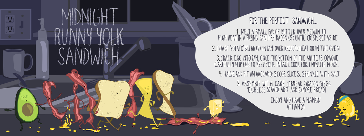 Midnight Runny Yolk Sandwich by Alexander Kuhn Recipe