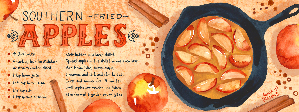 Southern Fried Apples by Annie Parsons