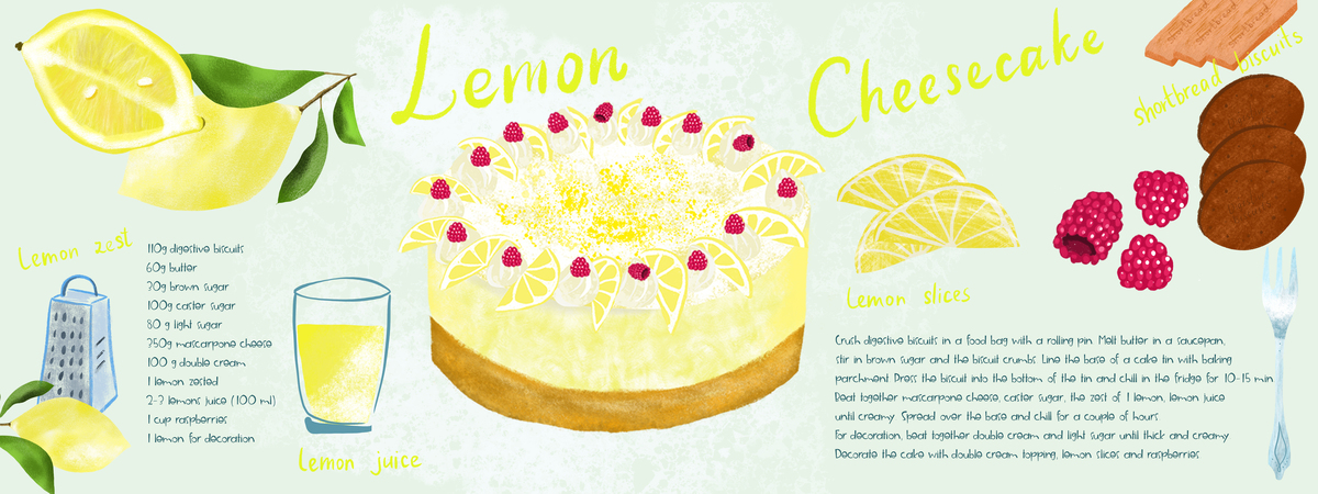 Lemon cheesecake by Tanya Amos