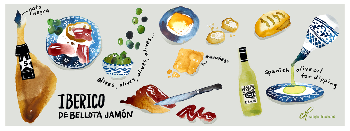 Iberico De Bellota Jamon by Cathy Hunt