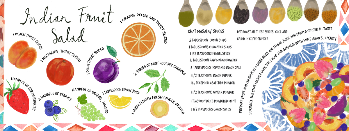 Indian Fruit Salad - Chat by Farida Zaman