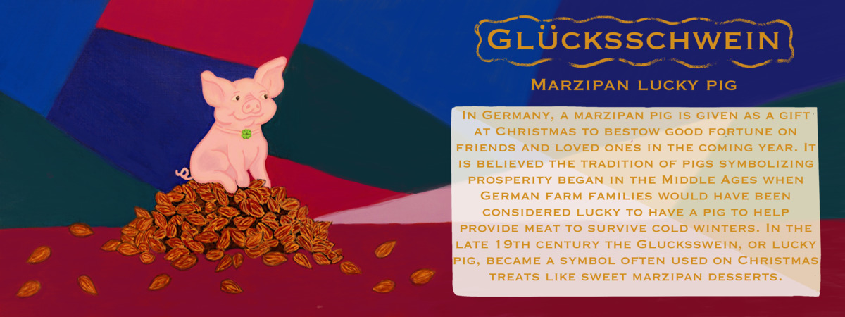Holiday Treats - Marzipan Lucky Pig by DaraThomson