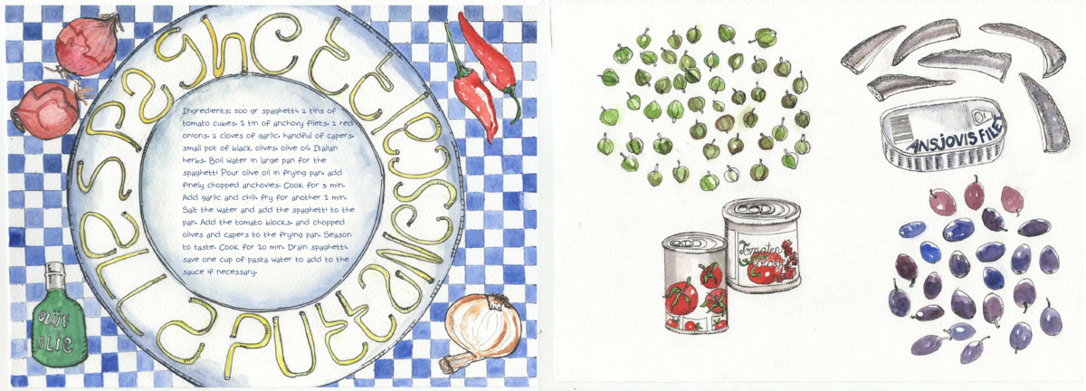 Spaghetti alla Puttanesca by Dorine van der Vloodt