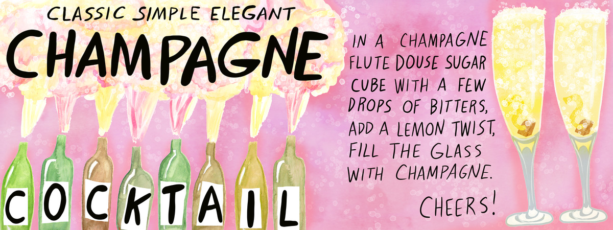 Classic Champagne Cocktail by Shoshannah Hausmann