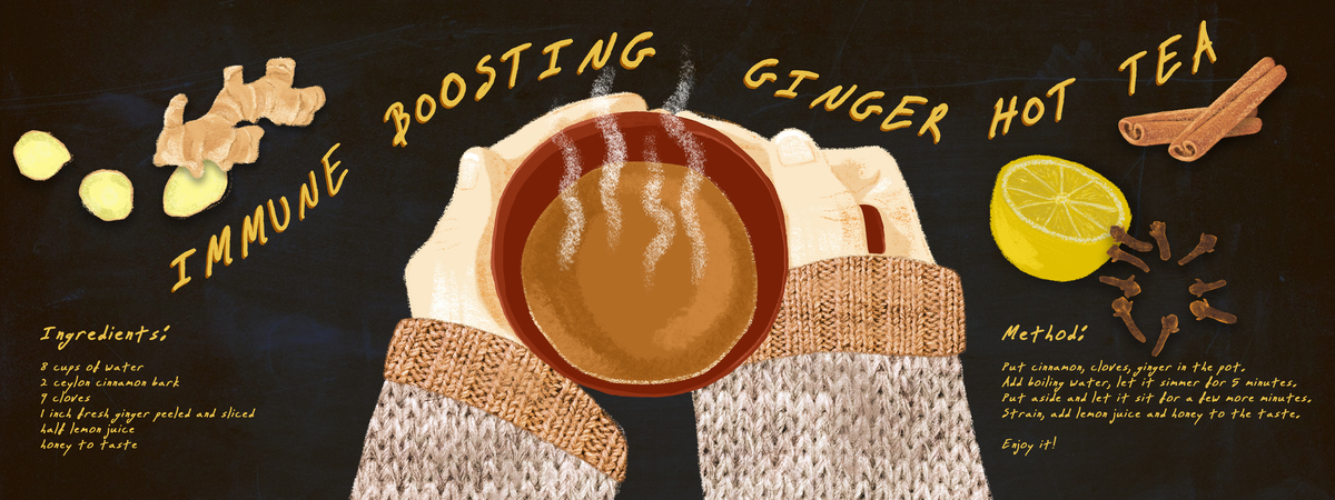 Ginger Tea by Marta Topolska