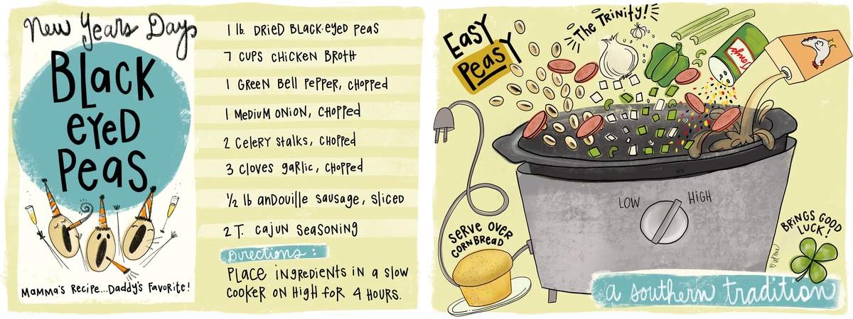 Easy PEASy New Years Day Black-Eyed Peas by LeAnne Poindexter