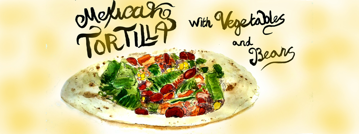 Mexican Tortilla with vegetables and beans by Tim Soekkha