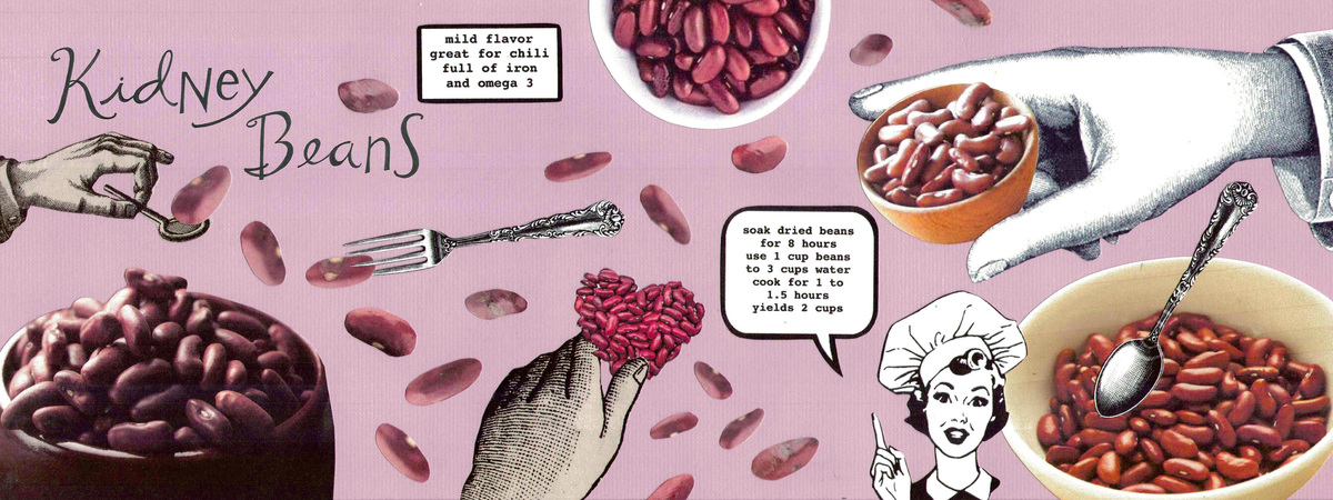 Kidney Beans Collage by Shari Wolf