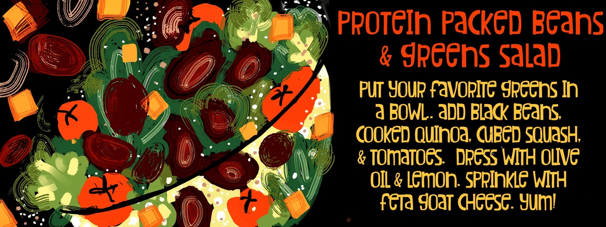 BEANS & GREENS - A protein packed salad by Jane Pakis