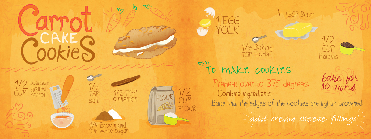 Carrot Cake Cookies by Hazel Dawis