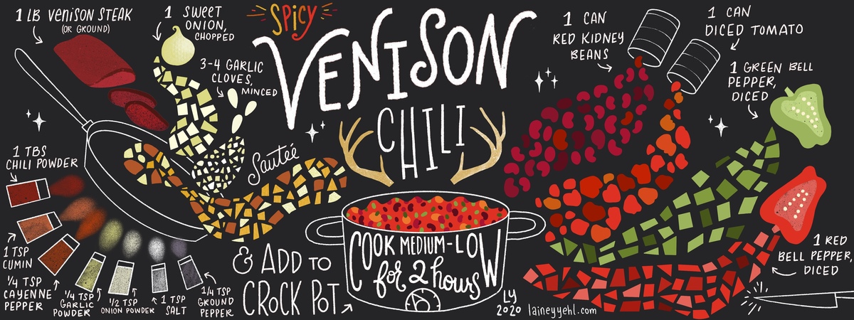 Spicy Venison Chili by Lainey Yehl