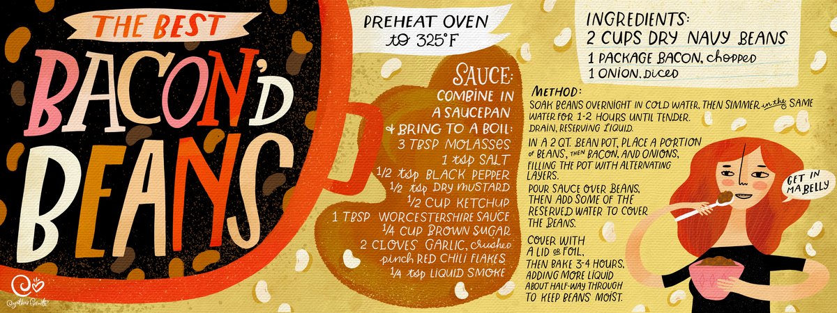The Best Bacon'd Beans by Cynthia Frenette