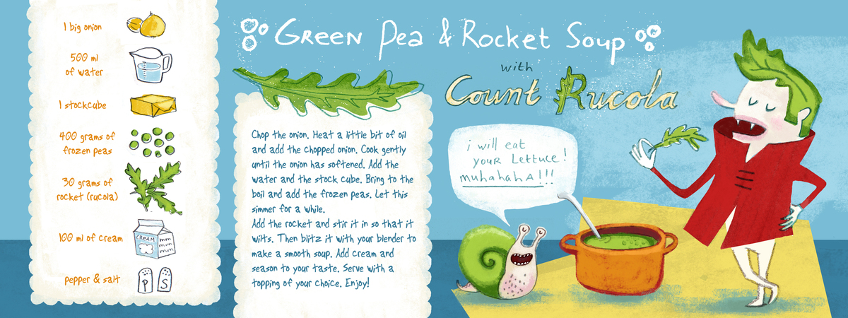 Green Peas & Rocket Soup by Esther van den Berg