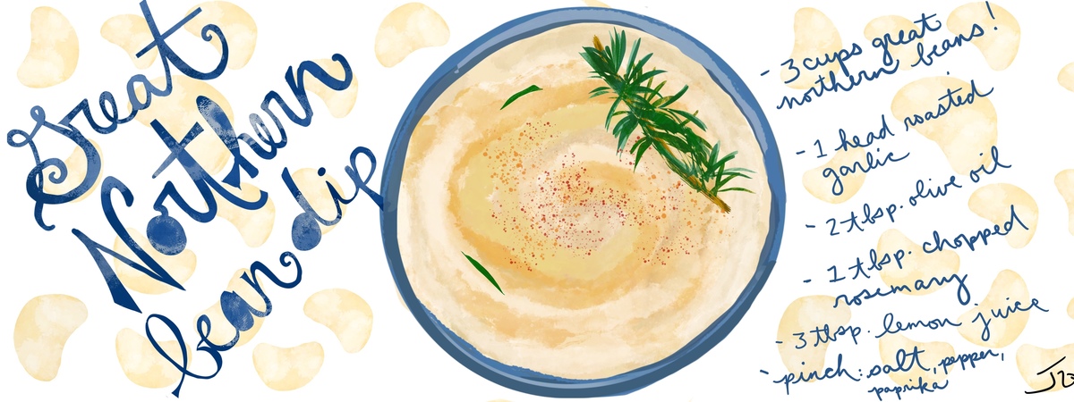 Great(est) Northern Bean Dip! by joturnerillustration