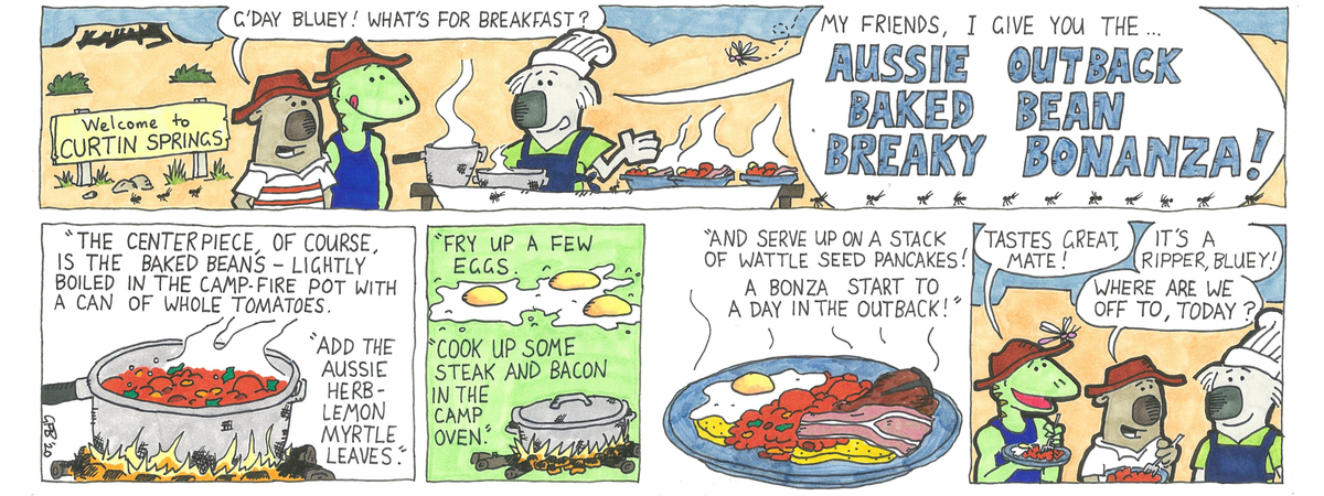 The Aussie Outback Baked Bean Breaky Bonanza by G.P.Brown