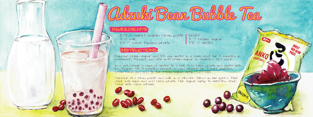 Adzuki Bean Bubble Tea by carlita brown.christian