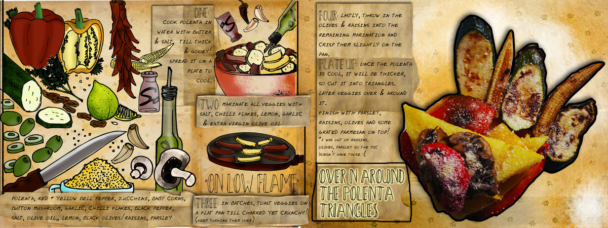 Around the Polenta Triangles by Amrita Mohanty