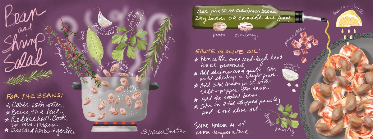 Bean and Shrimp Salad by Karen Burton
