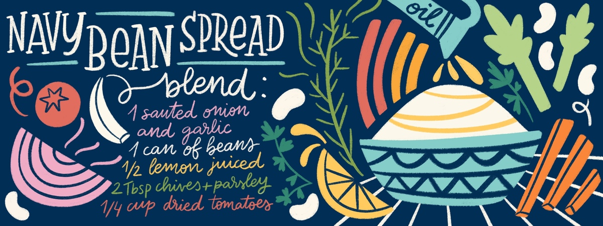 Navy bean spread by Natalia González