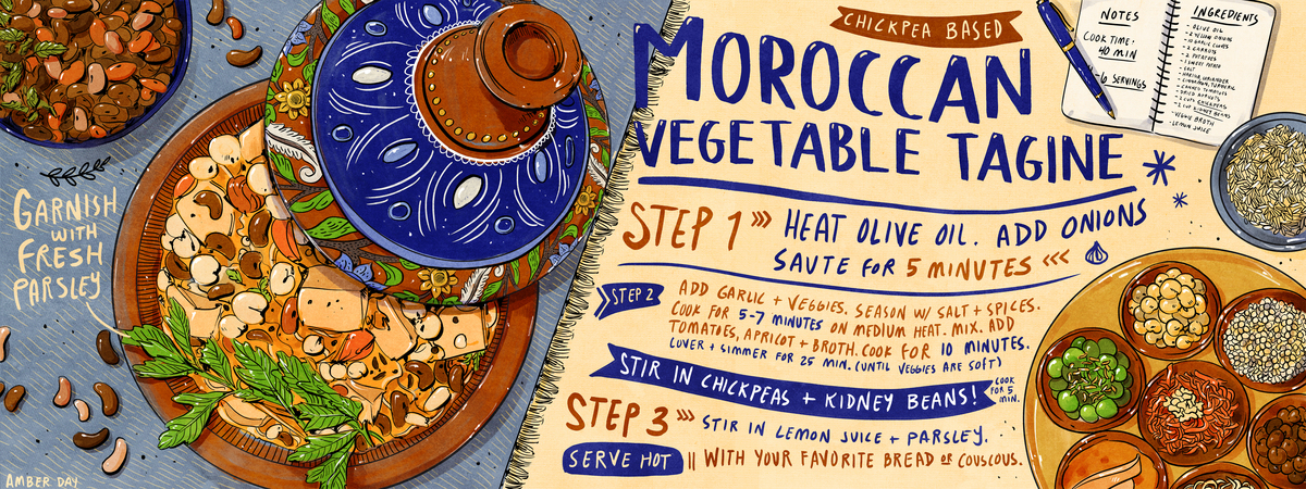 Moroccan Vegetable Tagine by Amber Day