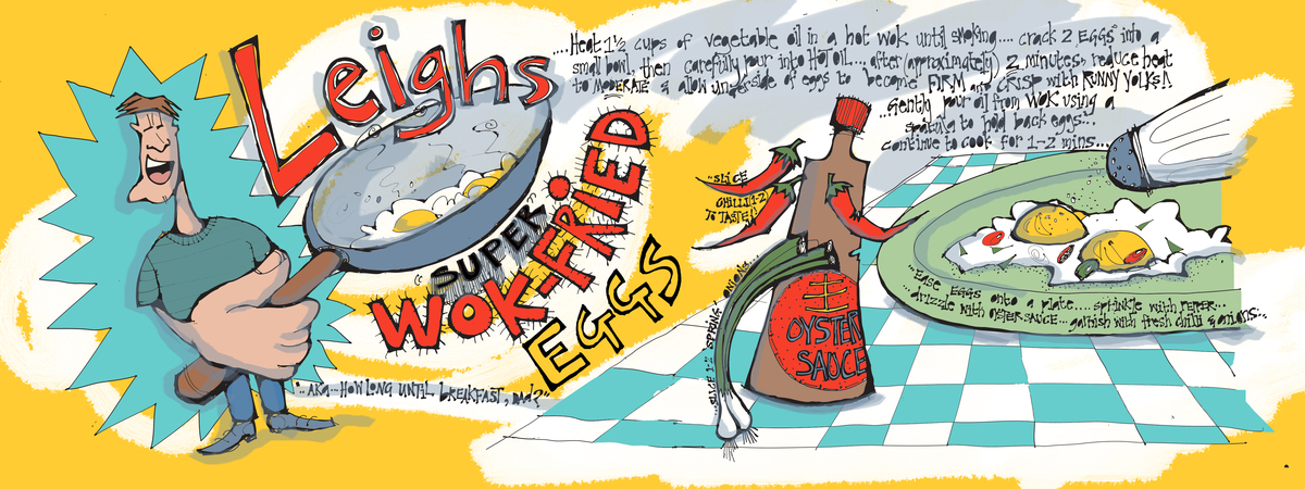 Wok Fried Eggs by Donna Rodwell