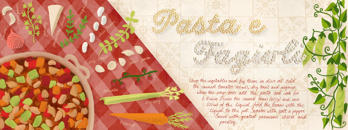 Amore and "Pasta e Fagioli" by nataliaoro