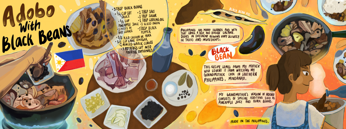 Adobo with Black Beans (It’s BEAN in the Family for Generations) by Pauline Kate Baluyut