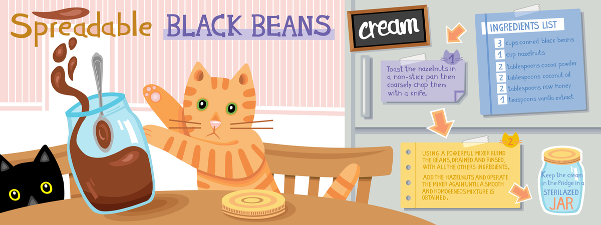 Spreadable black beans cream by Sara Tassan Mazzocco