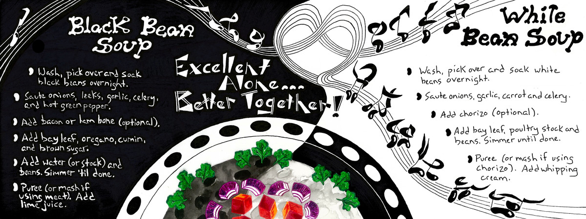Black And White Soup by Gina M. Brown