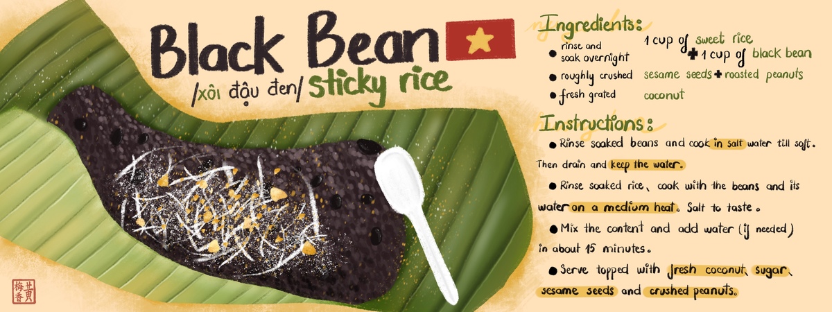 Black Bean Sticky Rice. by madebyJoy