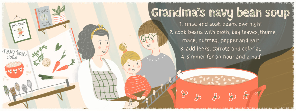 Grandma’s Navy Bean Soup by Nikki Hoop