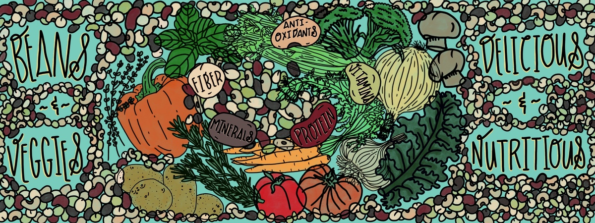 Beans & Veggies, Delicious & Nutritious by Erica Johnson