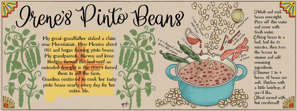 Irene’s Pinto Beans by Gayla Irwin