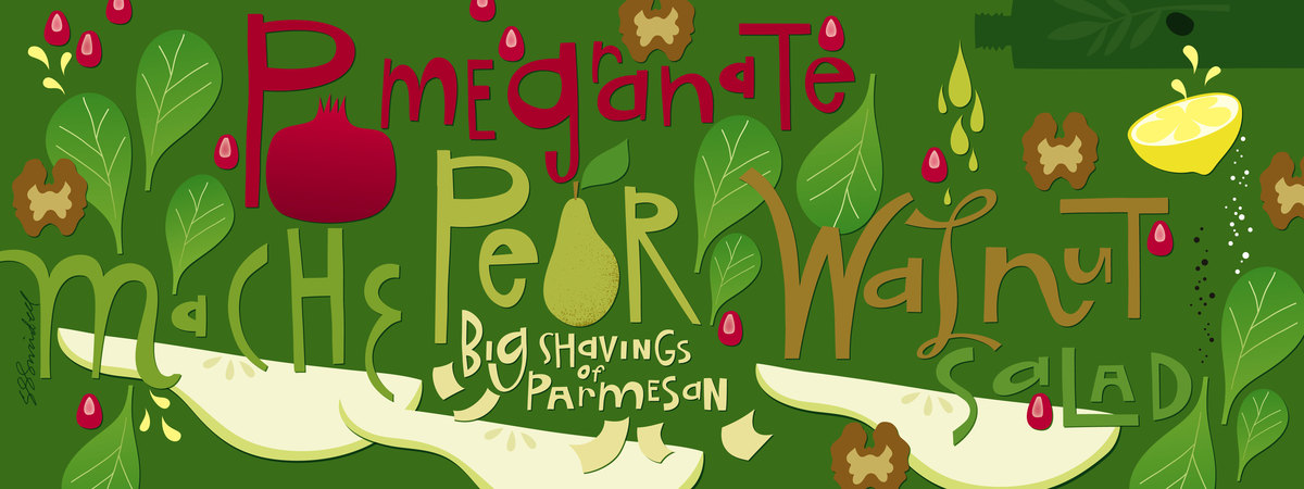 Pomegranate & Pear Salad by Salli S. Swindell