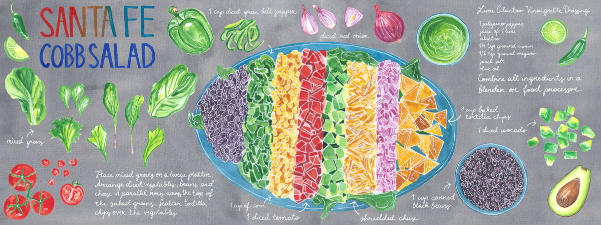 Santa Fe Cobb Salad by Cloudy King