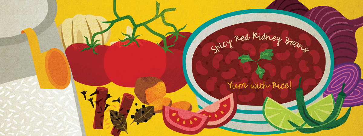 Rajma: A spicy, tangy Indian red kidney bean curry by Navina