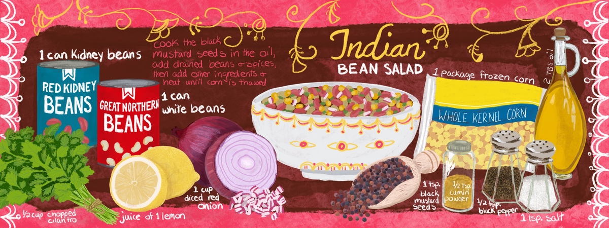 Indian Bean Salad by ECS Designs
