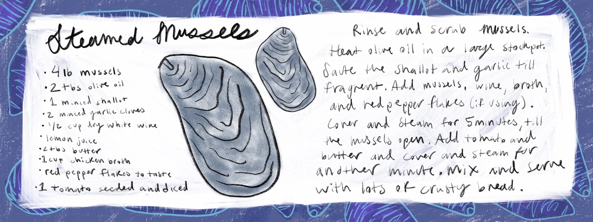 Steamed Mussels by Hanna Kirby