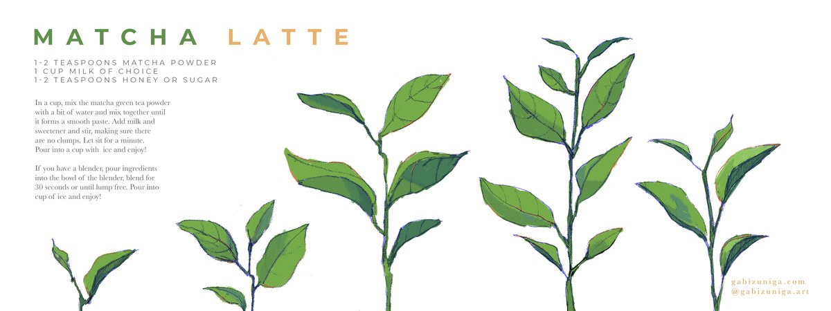 EASY iced matcha latte by Gabi Zuniga