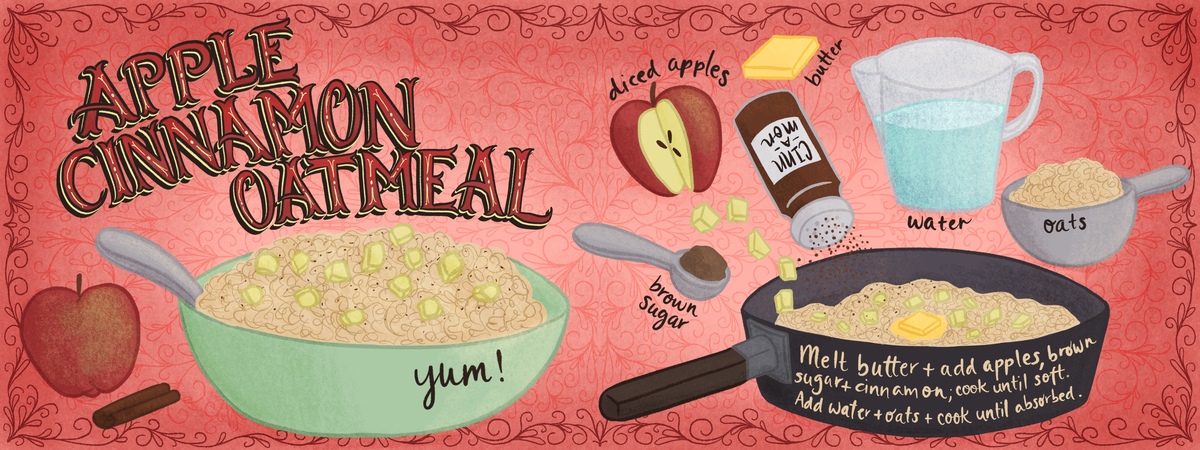 Apple Cinnamon Oatmeal by Jennifer Hines