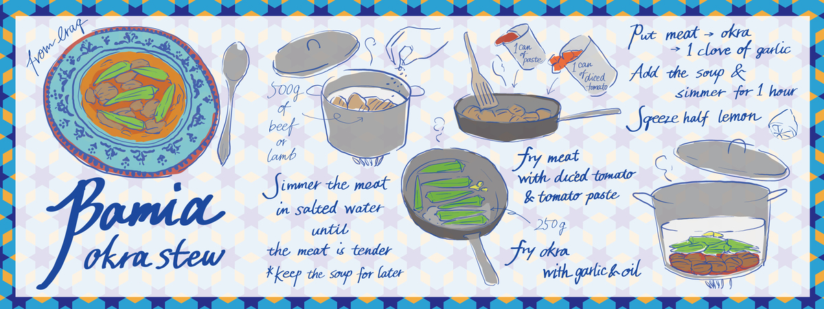 Bamia, Okra Stew from Middle East! by MikaTakahama