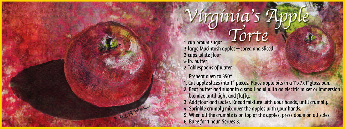 Virginia's Apple Torte by Rikki Asher