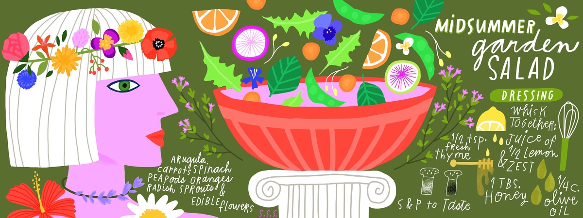 Midsummer Garden Salad by Salli S. Swindell