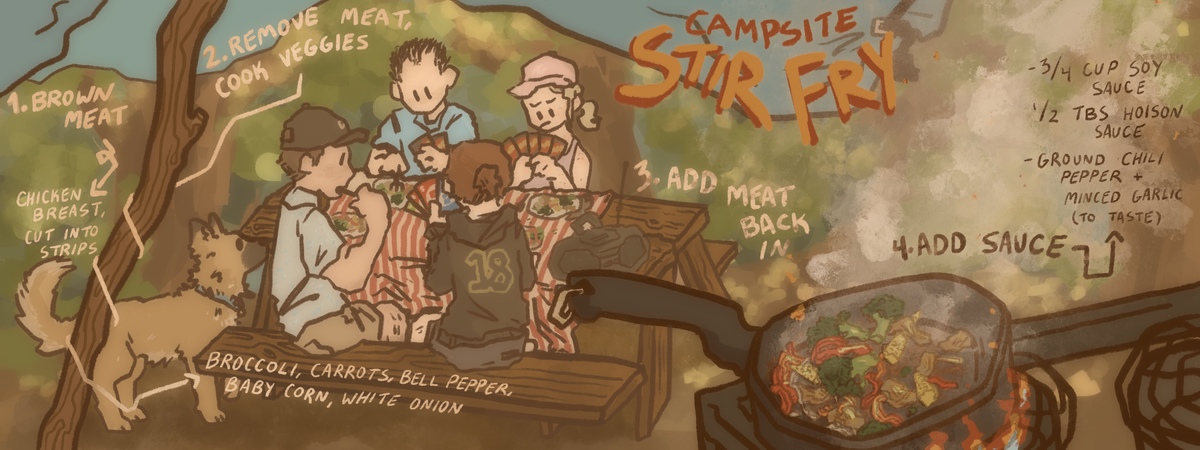 Campsite Stir Fry by Daniel Dzialo