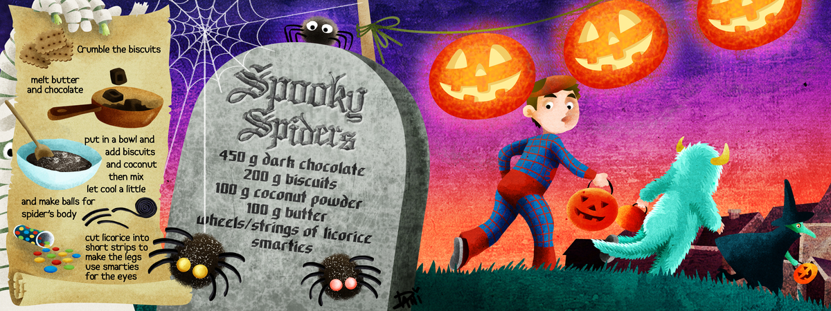 Spooky Spiders by Daniela Dogliani