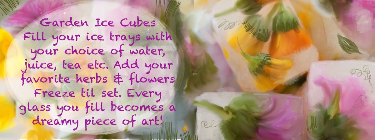 Garden Ice cubes by Jane Pakis